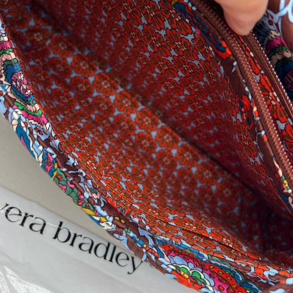 VERA BRADLEY Rothvale Shoulder bag Marrakesh Cinnamon textile floral brown